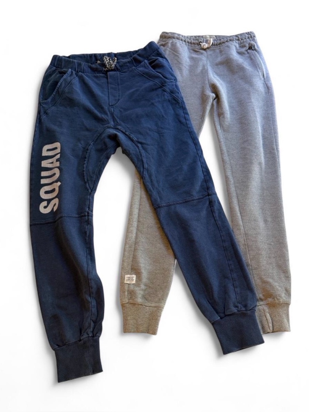 Zara bundle Kids Navy and Light Gray Sweatpants- Squad Graphic